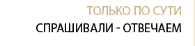 Только по сути. Спрашивали - отвечаем